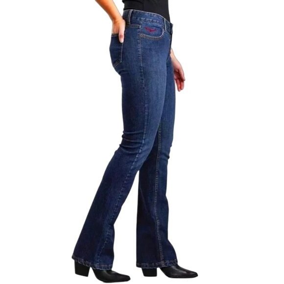 Kimes Ranch Chloe Bootcut Denim Jeans Womens 2/34 Dark Wash Cotton Blend NEW - Picture 2 of 7